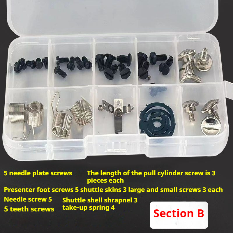 1761★ Garment Factory Screw-On Presser Foot, Needle, Hook and Belt Kit ★