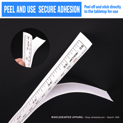 1435★ 90 cm Self-Adhesive Ruler for Industrial Sewing Machine Tables and Garment Pattern Making
