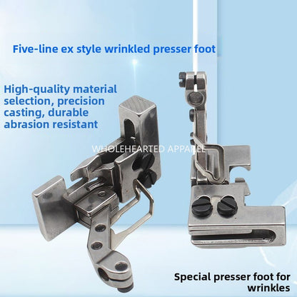 1541★  Discounted wrinkle presser foot, four-wire and five-wire edge locking machine, discounted wrinkle presser foot, double-layer sewing machine accessories