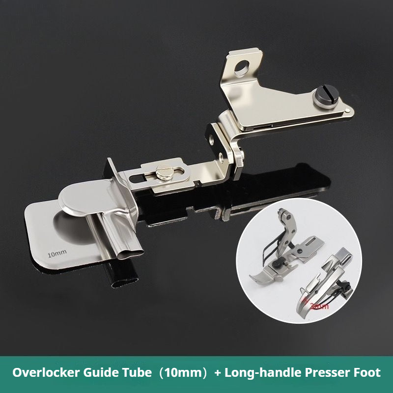 1905★ Nuevo accesorio de ribeteador 3 en 1 para máquinas de coser overlock, ideal para costuras laterales de prendas de vestir★