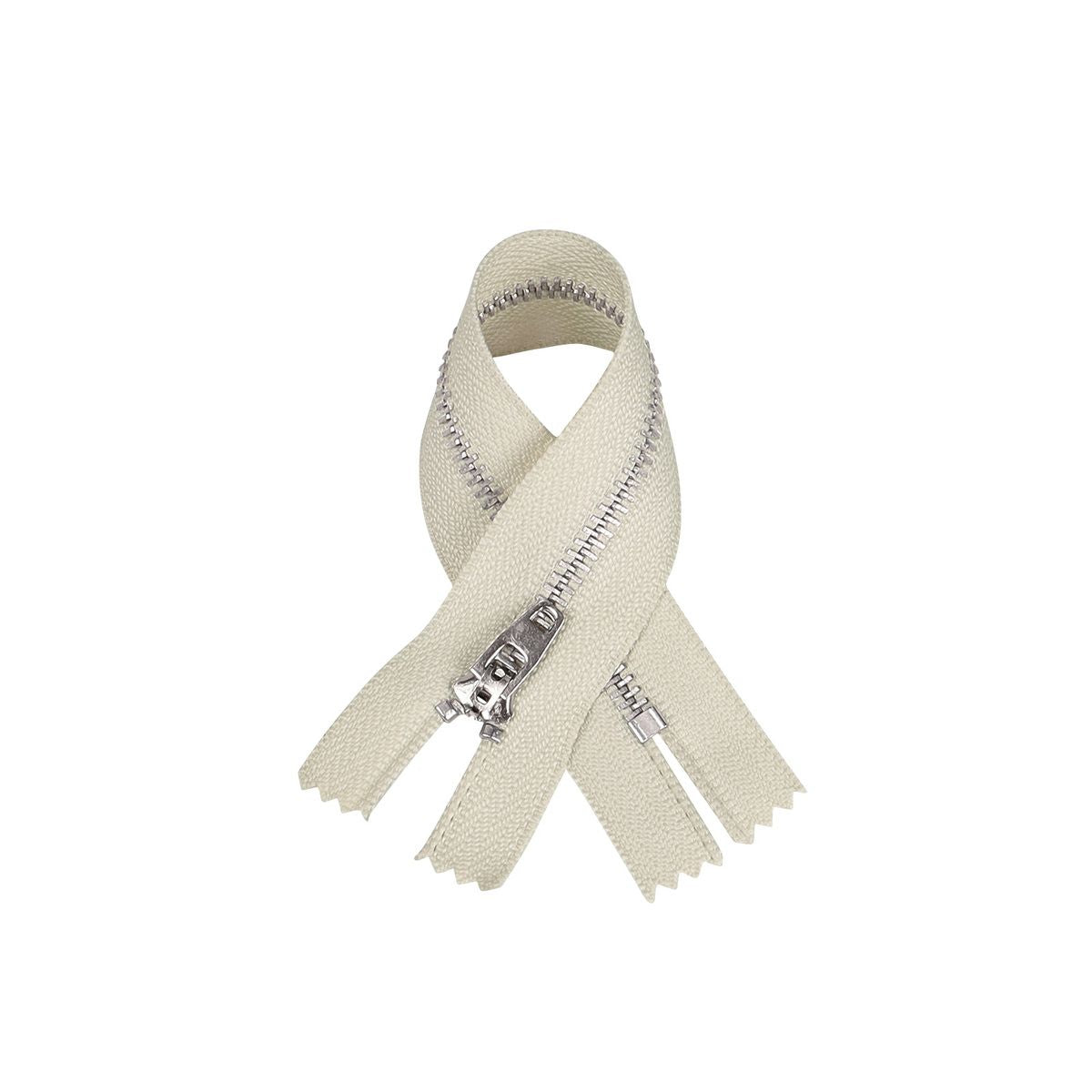 3074  New No. 3 white copper closed tail spring head work size tail with strong locking, special for pants placket zipper