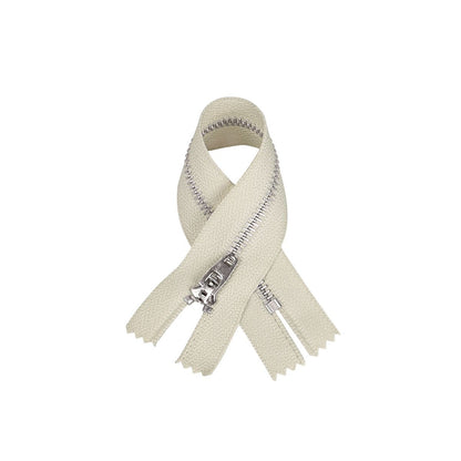 3074  New No. 3 white copper closed tail spring head work size tail with strong locking, special for pants placket zipper