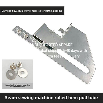 1490★  Car three-needle five-wire hem pulling cylinder Band sewing machine Car double-needle car hem regulation adjustable hemming cylinder 205