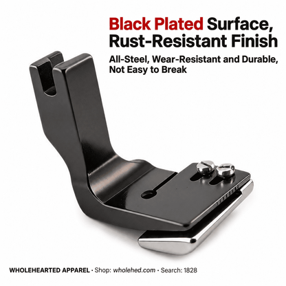 1828★ Adjustable Seam Guide Pleating Presser Foot for Double-Layer Fabric