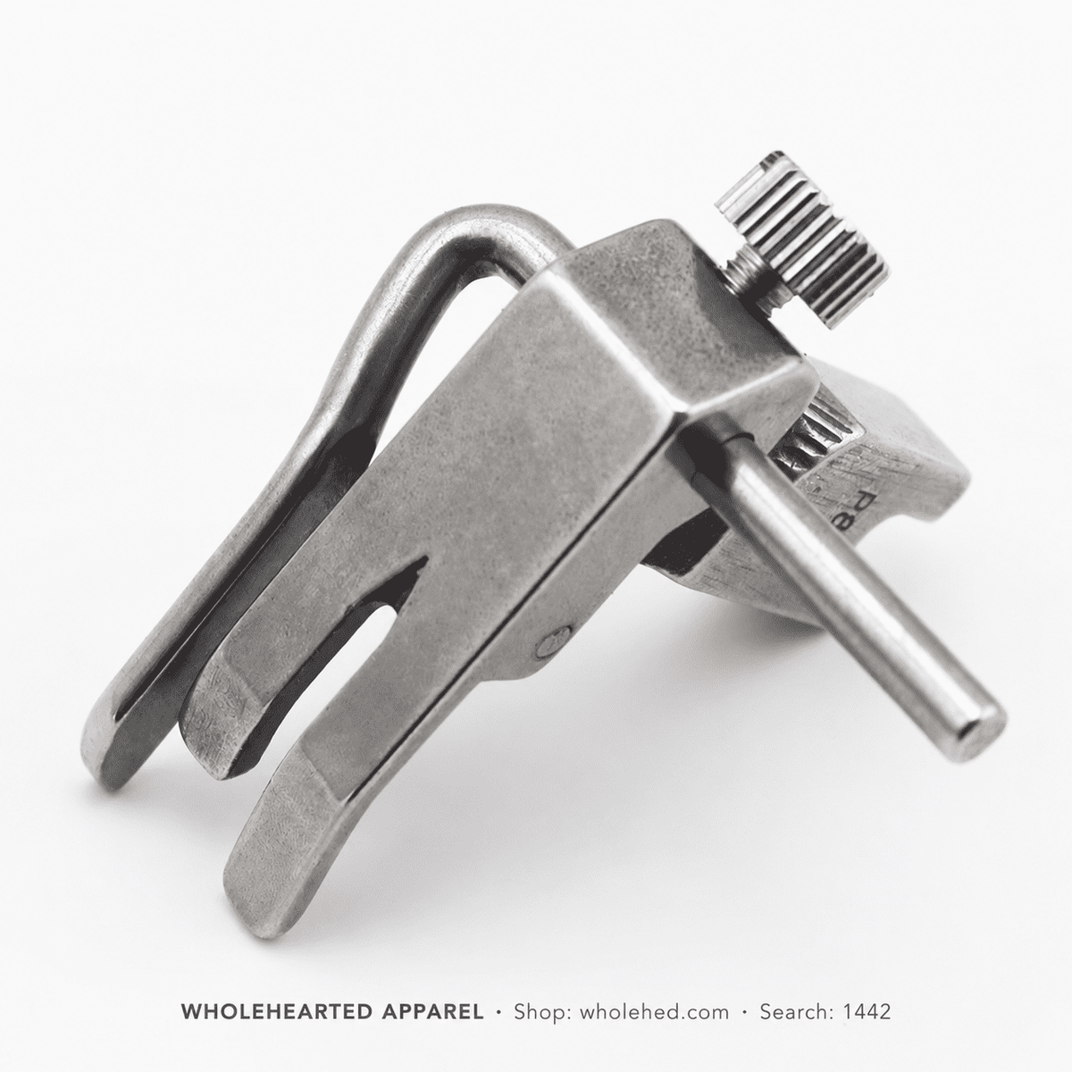 1442★ All-Steel Adjustable Edge Guide Presser Foot for Industrial Flatbed and Computerized Sewing Machines