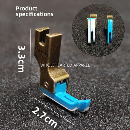 1687★  [Narrow 0.2/0] Plastic high and low presser foot flat car on zipper pressing line Teflon Oxford stop edge