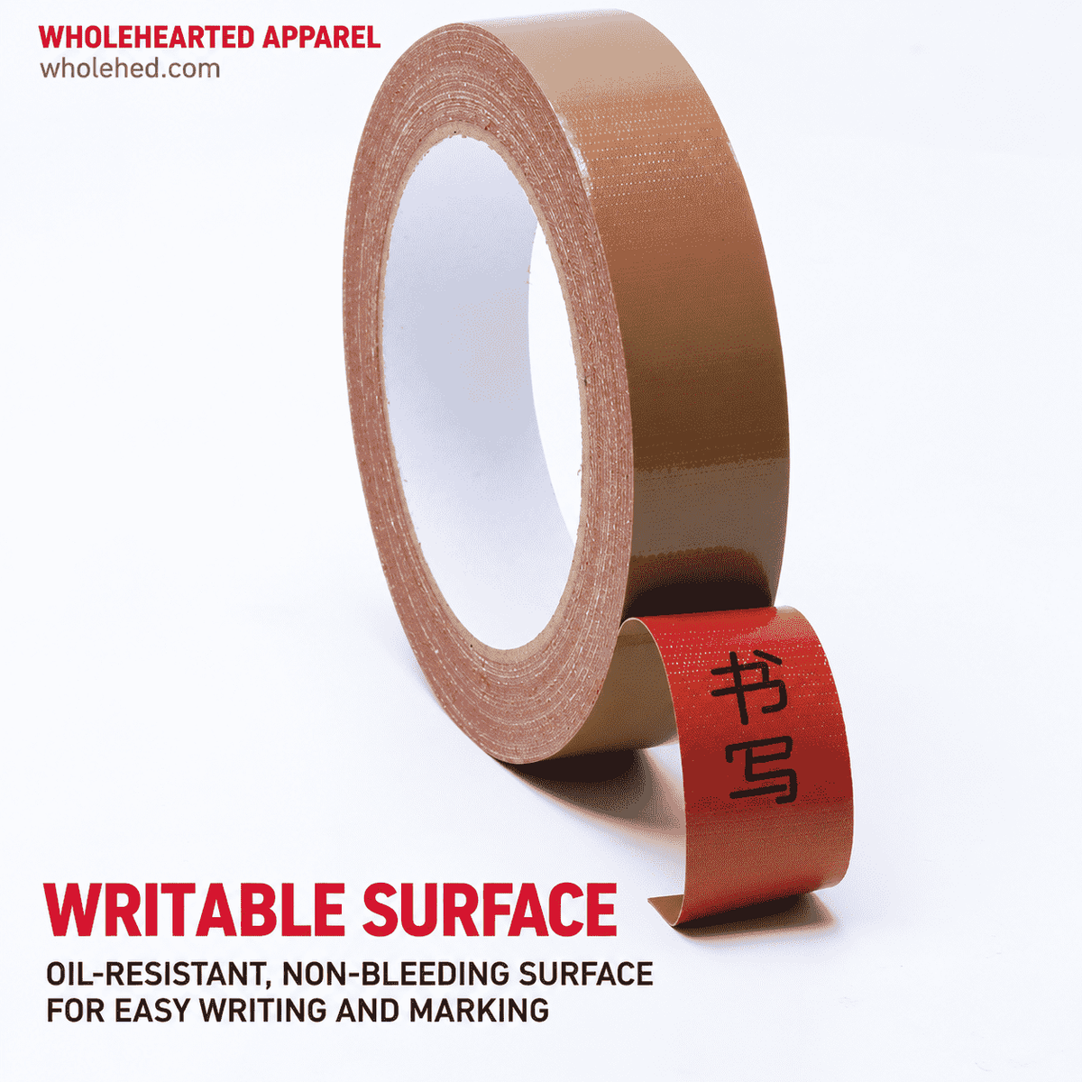 1088★ Sewing machine positioning tape, high-stick clothing template, soil brown cloth base glue, waterproof splicing single-sided carpet tape.