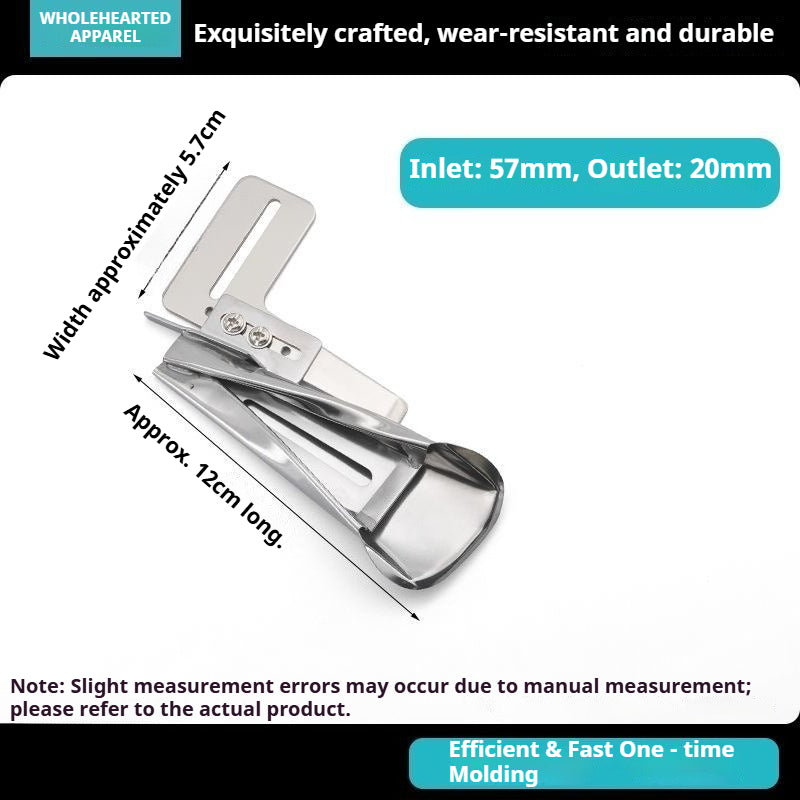 1784★ Accesorio Carpeta Plana Triple de Acero Premium para Máquina de Coser, Ajustable para Pantalones y Trabillas de Cinturón★