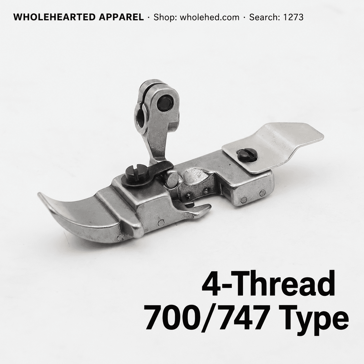 1273★ 4-Faden- und 5-Faden-Rollennähfuß für Overlock-Nähmaschinen, für schwere Stoffe, knitterarmes Design