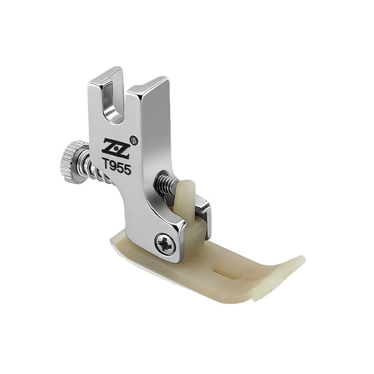 1737★ Lockstitch Machine T955 Adjustable Plastic Shirring Presser Foot All Steel Shank Thickened Teflon Presser Foot Suitable for Thin Medium and Thick Fabrics★