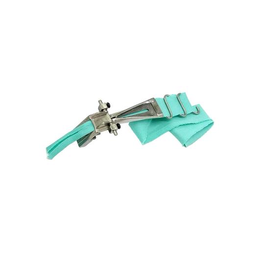 1819★Adjustable Webbing Folder with Double Knife Edge Guide for Chainstitch 380 Double Needle Sewing Machine★