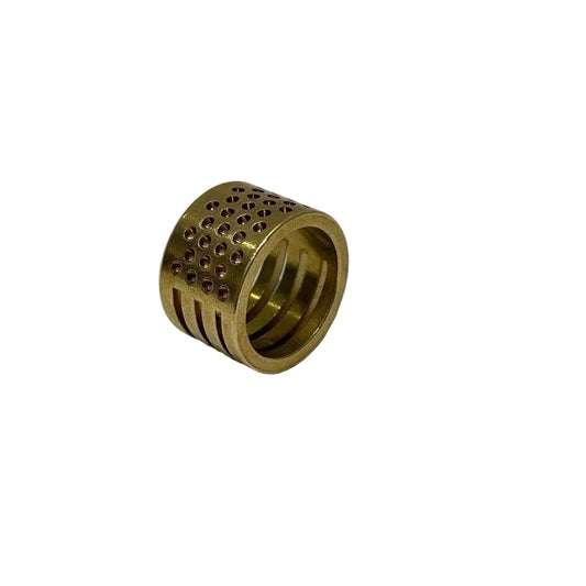 1664★ Dedal de cobre extra grueso, dedal doméstico antiguo de 2 mm de grosor, bastidor para dedal de punto de cruz, dispositivo para dedal, herramienta para colocar anillos★