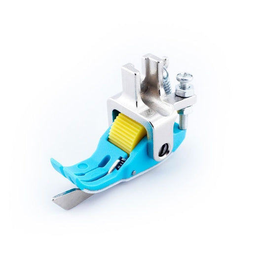 1692★ Flatbed Sewing Machine SP18 Right Edge Guide Roller Presser Foot with Plastic Teflon Soleplate Universal Sewing Accessory.★