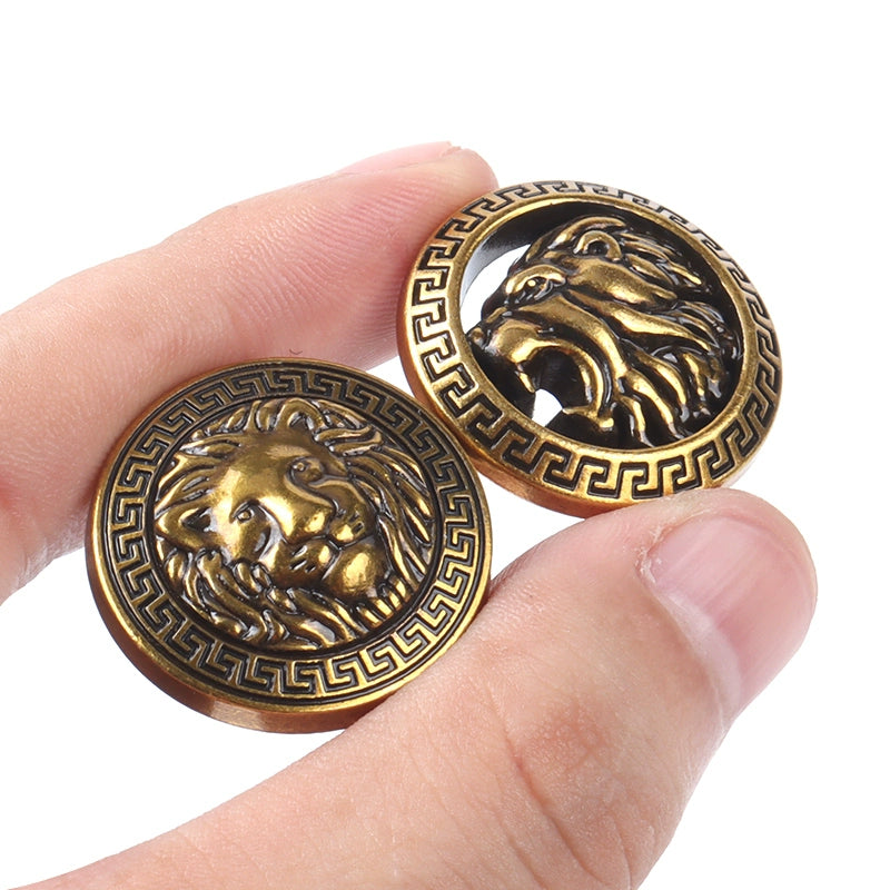 3452★ Botones dorados vintage, tops de alta gama para hombres y mujeres, abrigos de lana, abrigos, botones de metal, botones redondos versátiles para ropa