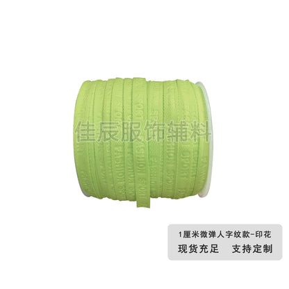 3876 Spot 1 cm Color letra en espiga en relieve cinta de borde prensado Accesorios Correa de cuello trasero Tira lateral de ropa