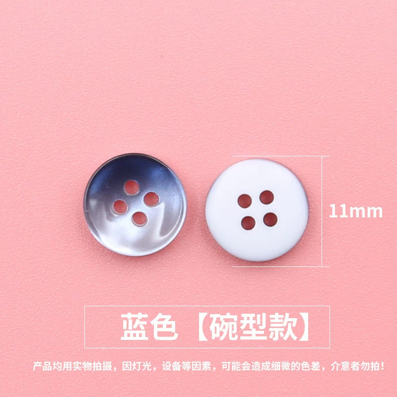 3345★  Color resin shirt buttons women's coat shirt buttons fashion round top clothes trench coat small button accessories