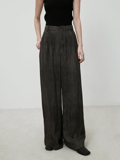 CAREMIND temperamento viajero viste traje gris sin mangas pantalones de piso de pierna ancha traje de dos piezas verano 