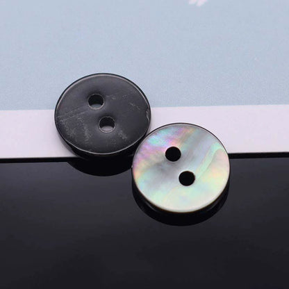 3369★  Natural color black butterfly shell buttons men's shirt cuff buttons colorful pearlescent shell texture buttons