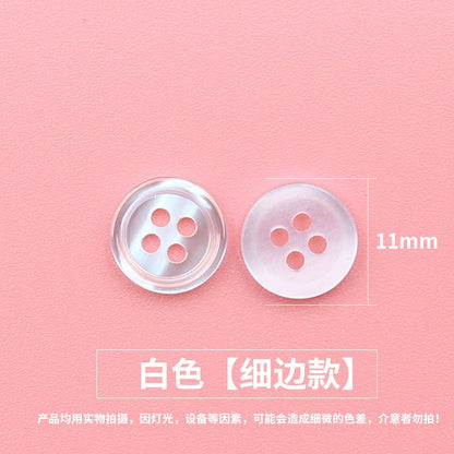3345★  Color resin shirt buttons women's coat shirt buttons fashion round top clothes trench coat small button accessories