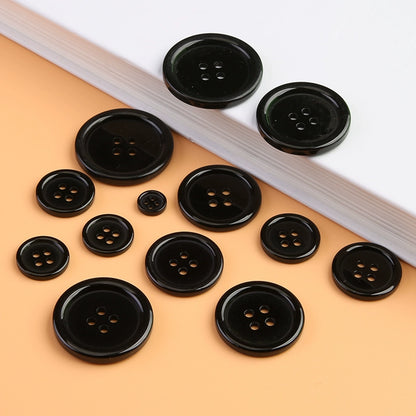 3309★ Resin white shirt round decorative buttons invisible bottom button shirt versatile pad button black button small button
