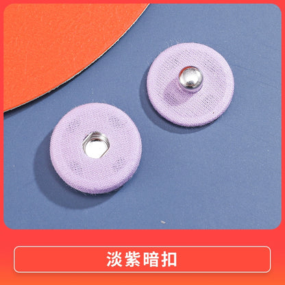 3470★ Botón de tela de color nuevo, botón a presión de metal, botón oculto, botón anti-luz para niños y madres, botón de ropa grande para mujeres, botón de botón.