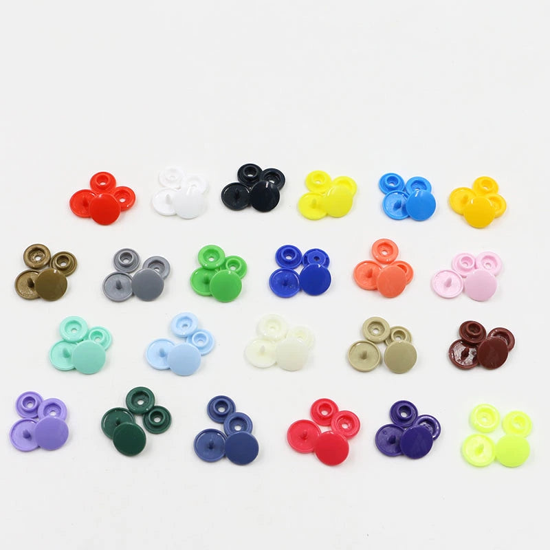 3413★  Plastic four-in-one buckle special button for colored baby clothes, seam-free hidden button, baby buckle nail button, mother and child buckle