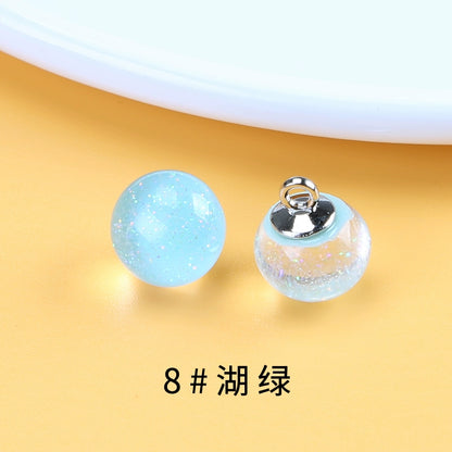 3489★ Camisa Camisa Botón de Cristal Redondo Transparente Superior Botón de Gasa Botón Decorativo Versátil Botón de Mujer de Alta Gama