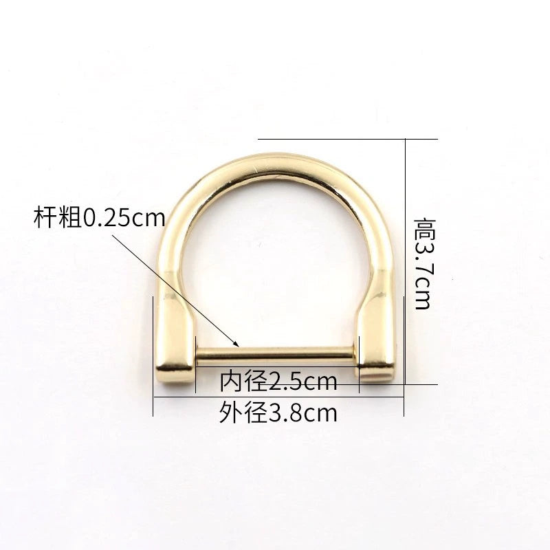 3518★ Botones para bolsos de mujer, accesorios para bolsos, tornillos, herrajes, hebillas metálicas DIY, tornillos, botones D, botones de ajuste, botones de herradura