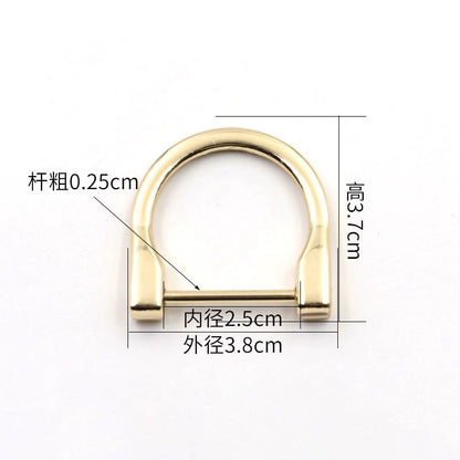 3518★ Botones para bolsos de mujer, accesorios para bolsos, tornillos, herrajes, hebillas metálicas DIY, tornillos, botones D, botones de ajuste, botones de herradura