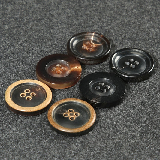 3421★  Real horn buttons for men's and women's suits, suits, buttons, pants, round high-end button accessories, clothes, coats, decoration