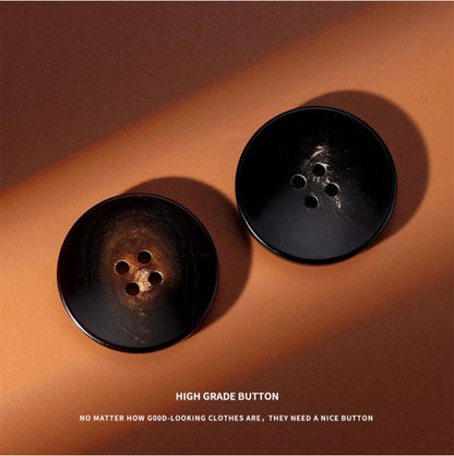 3287★  Natural horn button top jacket four-eye round button suit coat decorative accessories clothing accessories buttons