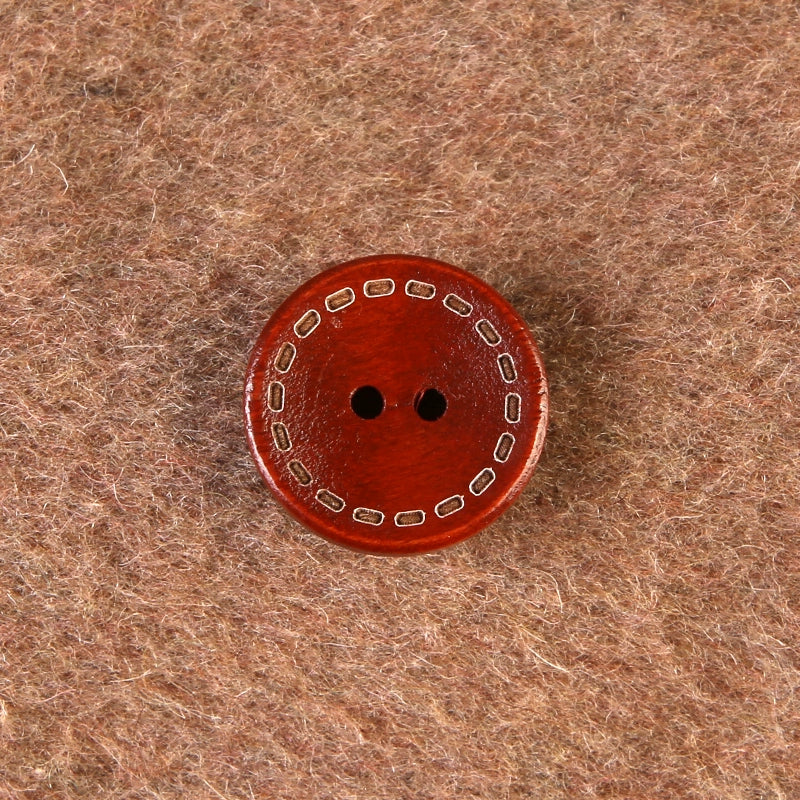 3367★  Round wooden two-eyed clothes decorative buttons men's and women's coats trench coats sweaters tops buttons high-end buttons