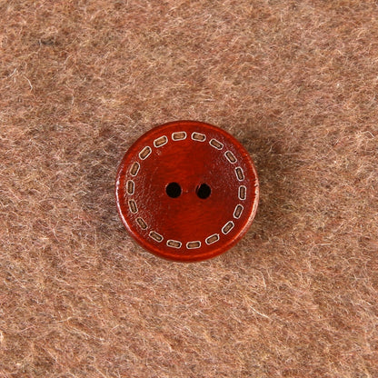 3367★  Round wooden two-eyed clothes decorative buttons men's and women's coats trench coats sweaters tops buttons high-end buttons