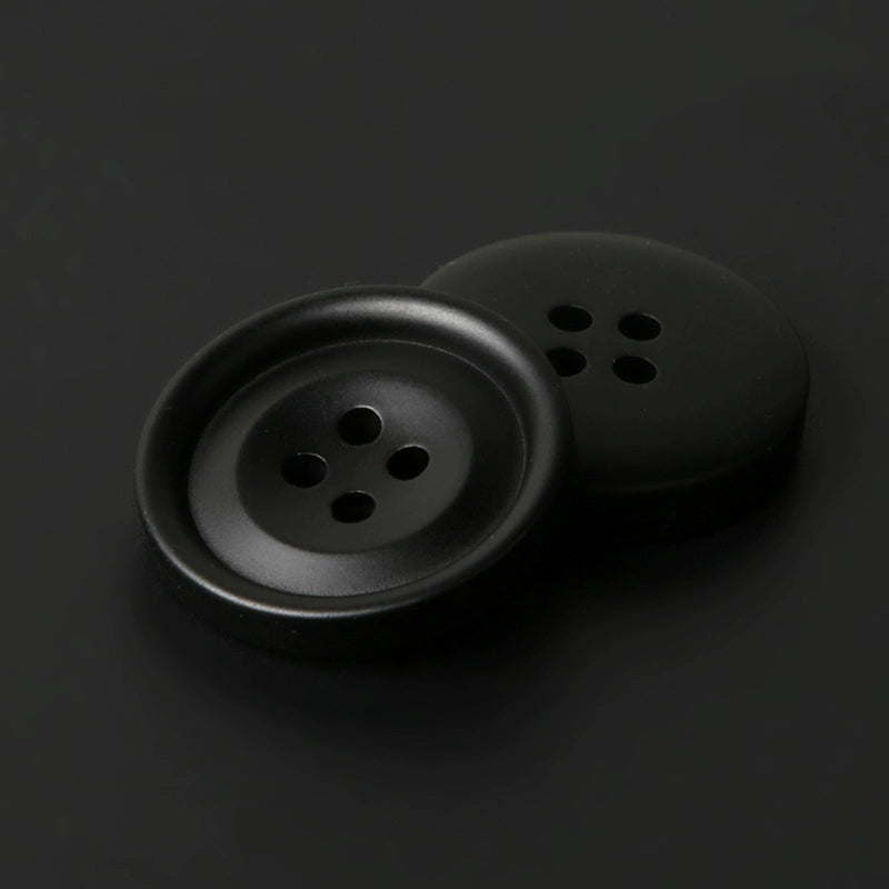 3446★ Botones redondos negros para abrigo, moda femenina, versátil, de lana, para suéter, chaqueta, cárdigan, gabardina, botones pequeños