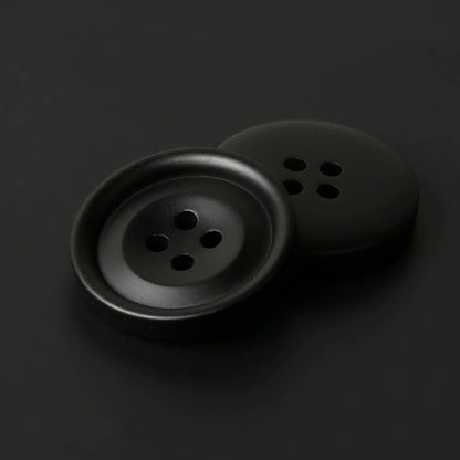 3446★ Botones redondos negros para abrigo, moda femenina, versátil, de lana, para suéter, chaqueta, cárdigan, gabardina, botones pequeños