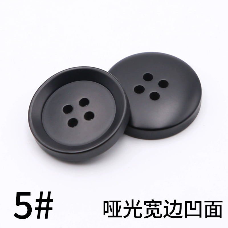 3445★ Botones redondos negros para abrigos, botones para chaquetas de traje para hombres y mujeres, accesorios versátiles para gabardinas y botones superiores.