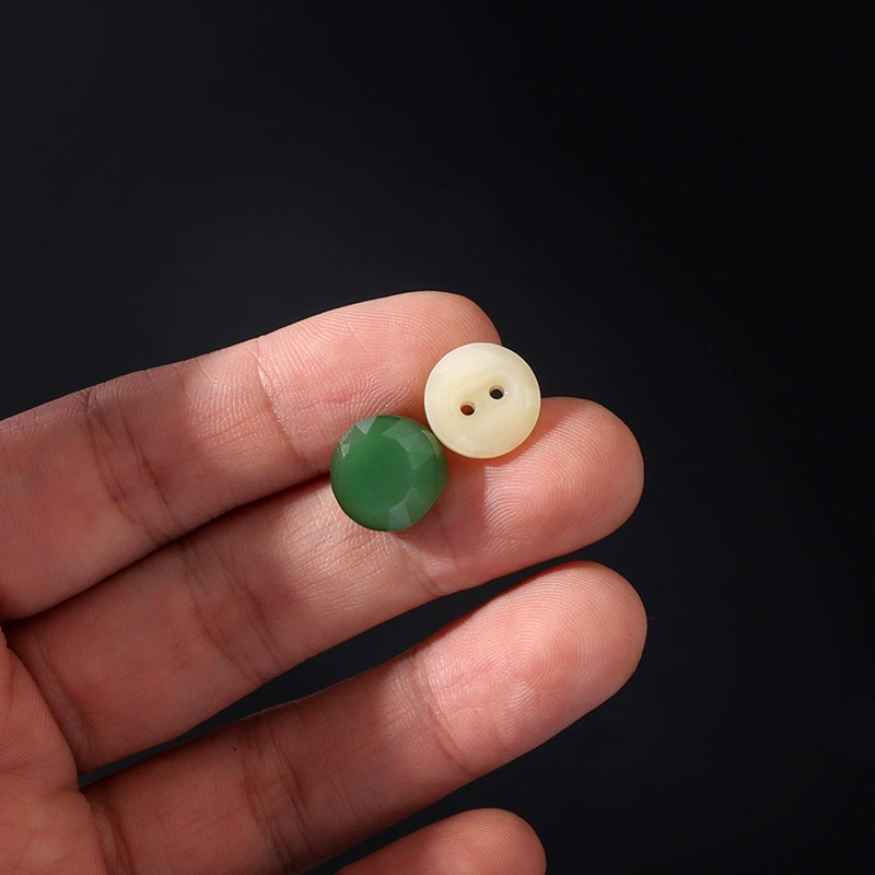 3380★  New Chinese antique buttons imitation jade Hanfu Tang suit buttons glazed buttons dress knitted cardigan buttons cheongsam buttons