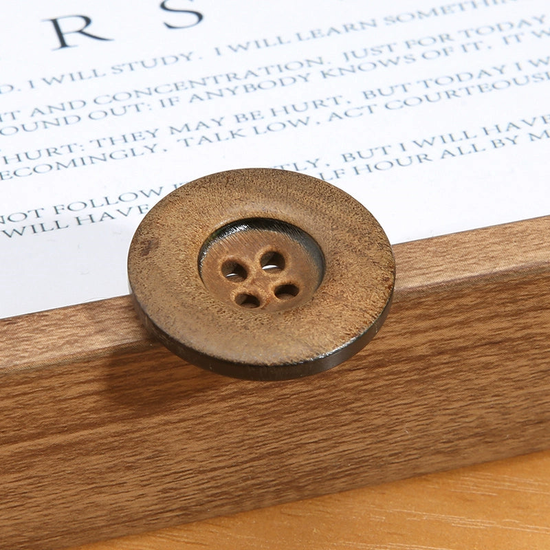 3463★ Botones de cuerno real para hombre, traje, chaqueta, pantalón, botones de alta gama, abrigo de cachemira para mujer, botones negros Daquan