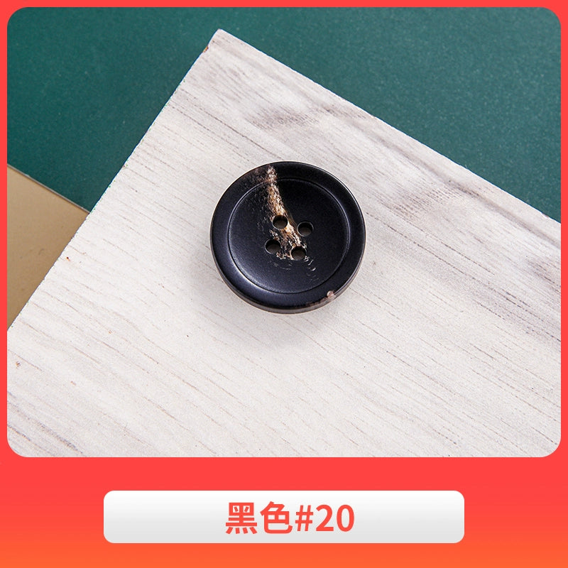 3444★ Gabardina negra con botones redondos para hombre, traje de pantalón, botones versátiles para mujer, ropa de traje