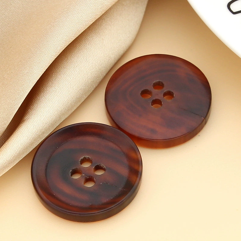 3420★  New, round black clothes decorative buttons men's and women's trench coats, sweaters, high-end versatile buttons, fashion buttons