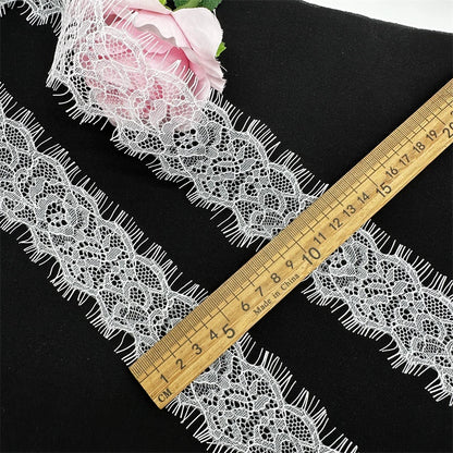 3777 ancho 4-5cm exquisito encaje de pestañas pequeñas DIY tela hecha a mano ropa interior falda cuello accesorios decorativos