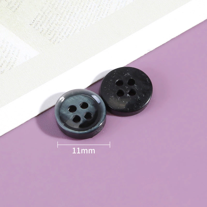 3338★  High-end button-up top women's shirt cardigan clothes round small buttons high-end versatile fashion decorative button accessories