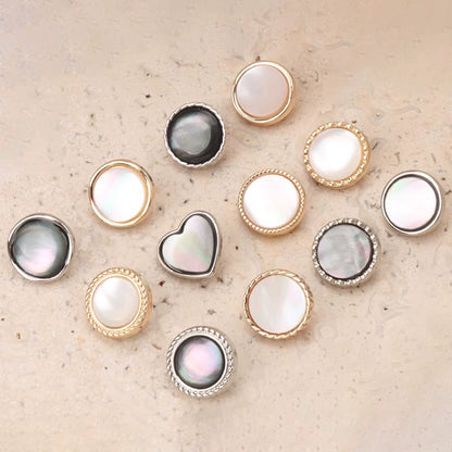 3315★ Bouton de combinaison en métal de coquille naturelle coquille de papillon noire coquille de papillon blanche mousseline de soie chemise bouton cardigan cheongsam petit bouton