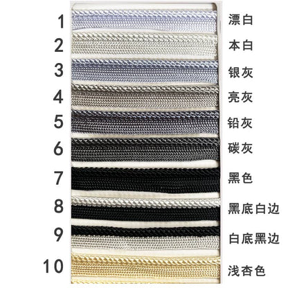 3844 41 colores en stock 1 cm de color tejido cinta maestra para niños tira de brotes accesorios ropa cuerda con incrustaciones tira con incrustaciones cuerda de ribete textil para el hogar