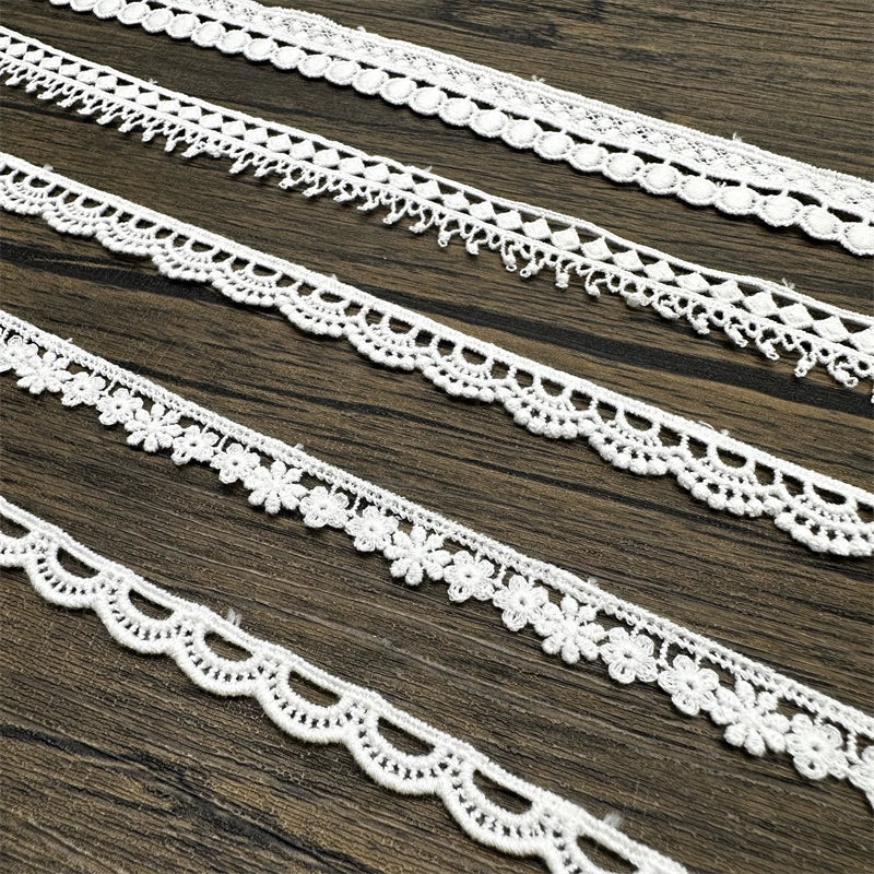 3833 Exquisito hilo de algodón soluble en agua, encaje bordado, accesorios de ropa hechos a mano, puños, cuellos, cortinas, materiales de costura