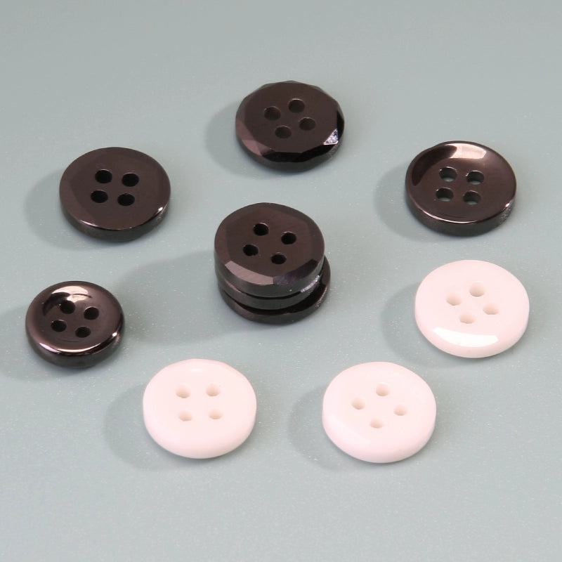 3382★  Round four-eye ceramic button men's and women's shirts knitted sweaters high-end small buttons children's clothes button versatile accessories