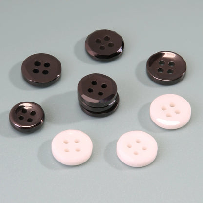 3382★  Round four-eye ceramic button men's and women's shirts knitted sweaters high-end small buttons children's clothes button versatile accessories