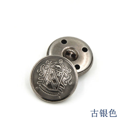 3250★  Round clothing metal buttons retro copper buttons men's suit buttons women's cardigan buttons clothes sweater buttons