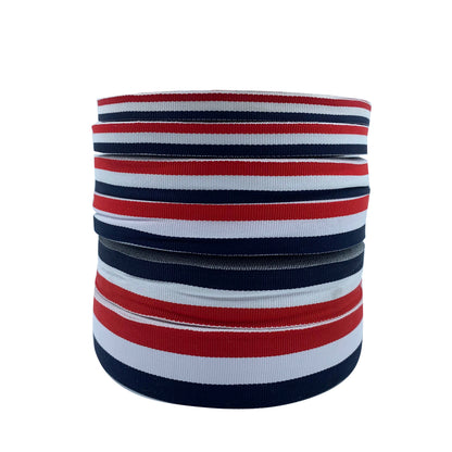 3887 Punto 1-4 cm, cintas a juego en colores rojo, blanco, azul marino y azul, tiras de ribete, tiras de presión de bordes, tiras laterales, joyería, accesorios textiles para el hogar