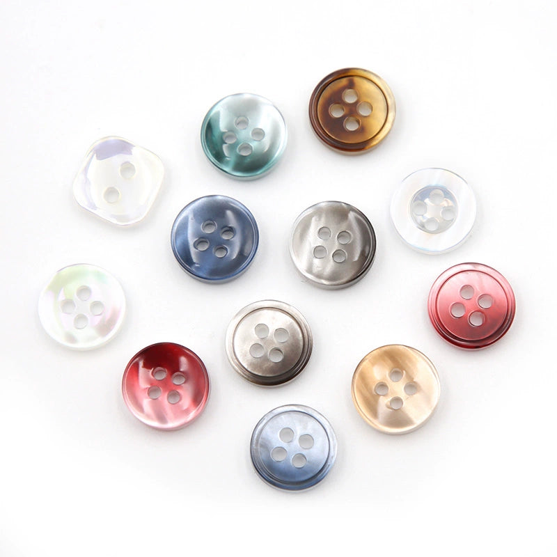 3345★  Color resin shirt buttons women's coat shirt buttons fashion round top clothes trench coat small button accessories